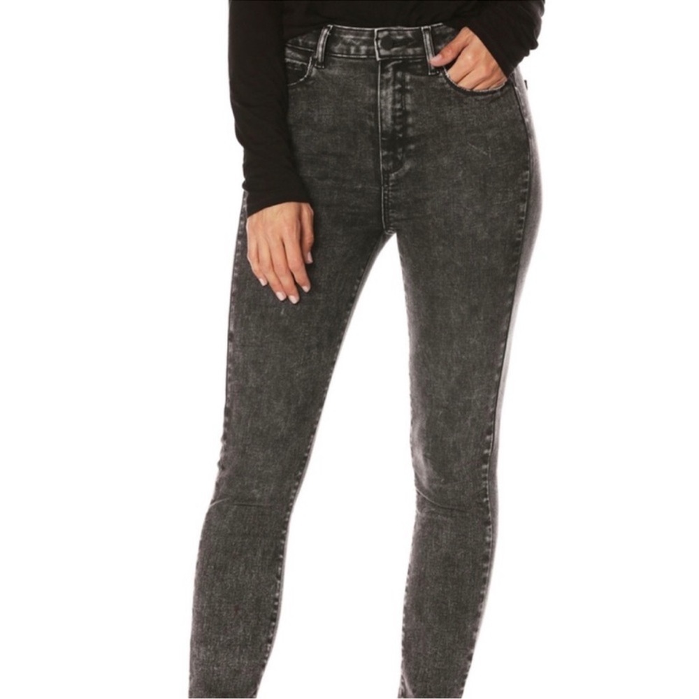 Paige Margot Ultra Skinny Jeans Women's Size 27 Black Wash High Rise Den…